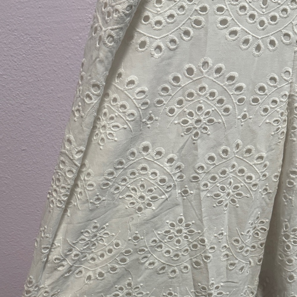 Topshop White Eyelet Jumpsuit - Picture 8 of 16